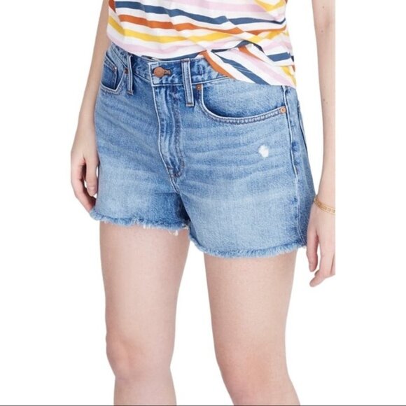 NWT Madewell The Dad Jean Short Cotton Denim - Picture 3 of 10
